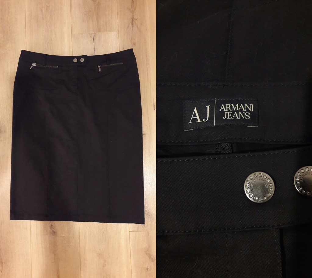 ARMANI JEANS SPÓDNICA 42 BAWEŁNA SUPER