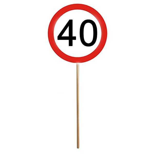 ZESTAW IMPREZOWYCH MINI ZNAKÓW STOP 40 GADŻET 12SZ