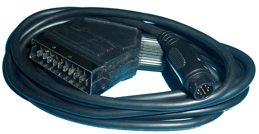 KABEL EURO (SCART) - MINI DIN 8pin 360` 2m (0755)