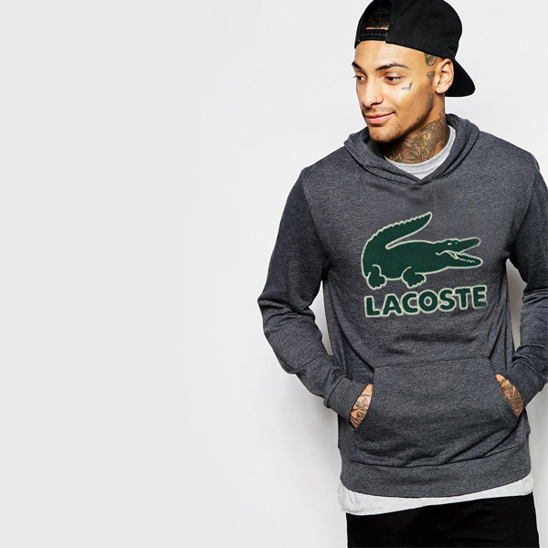 LACOSTE Bluza Rozmiar L NOWOŚĆ MĘSKA WIOSNA SZARA