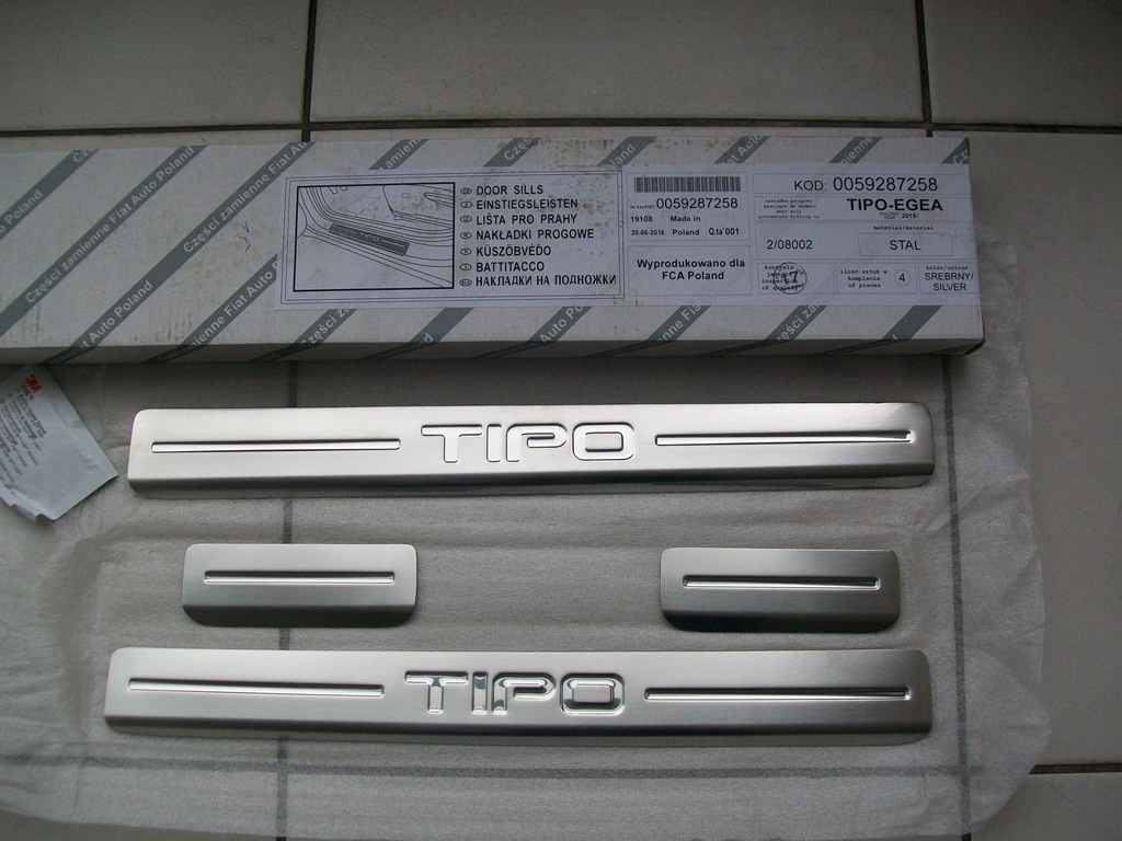 Listwy progowe Fiat TIPO