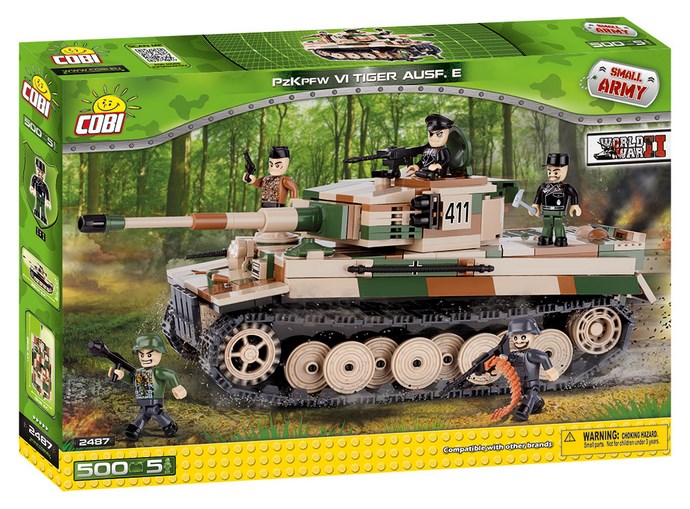 COBI Niemiecki CZOŁG Tiger PzKpfw VI Tygrys 2487