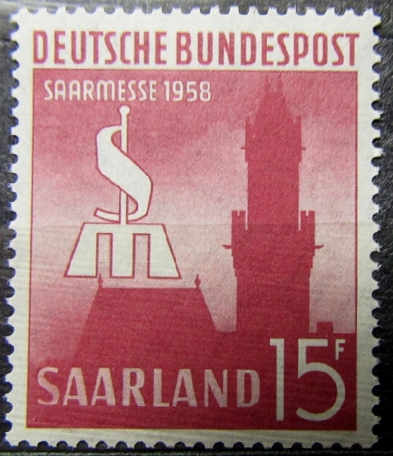 ZAGŁĘBIE SAARY - SAARLAND - Mi 435**- ROK 1958