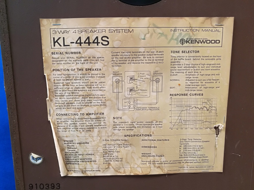 kenwood kl 444s