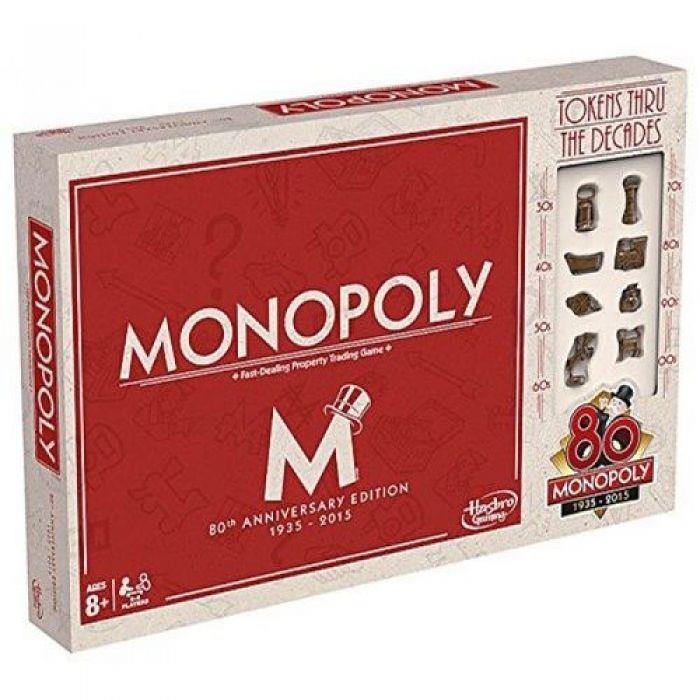 HASBRO GRA MONOPOLY 80 LAT polska wersja
