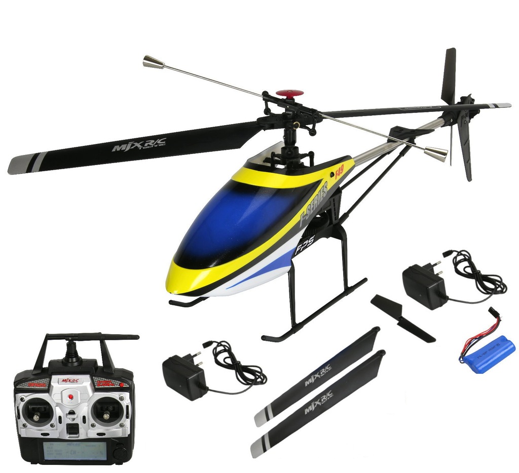DUŻY MJX F649 2,4 GHZ HELIKOPTER JEDNOWIRNIKOWY