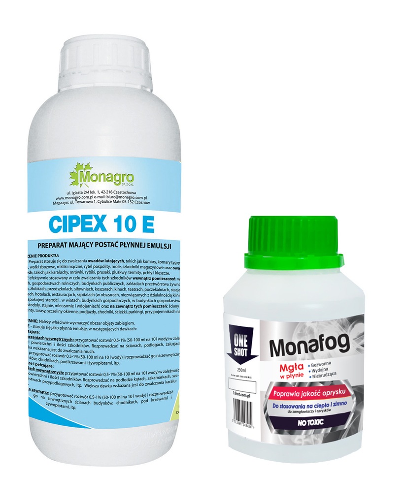 CIPEX 10E OPRYSK NA KOMARY I KLESZCZE + UTRWALACZ