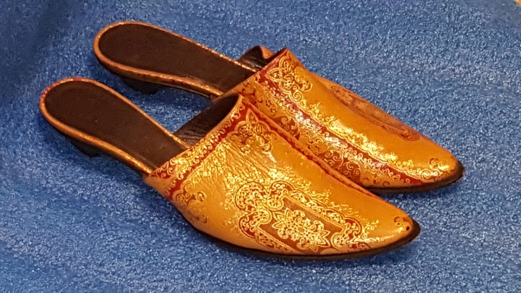 gianni barbato shoes mules skóra 38 rude złoto