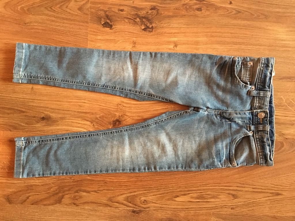 Spodnie rurki jeans Benetton S 120 cm
