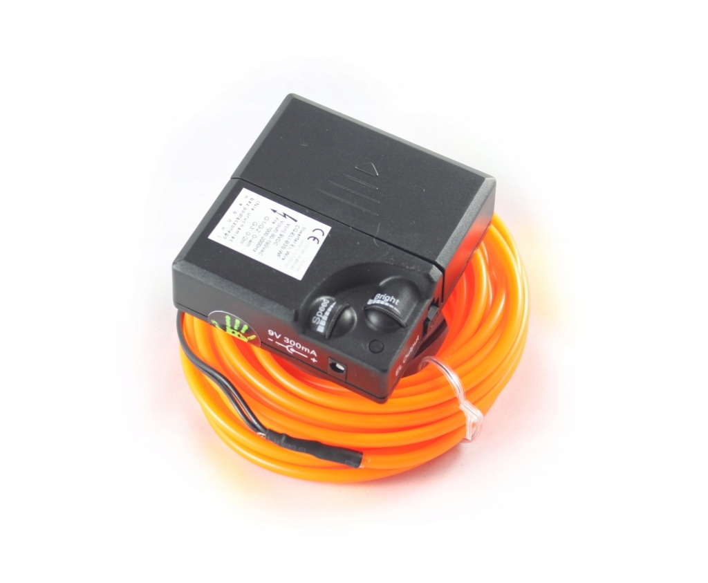 EL Wire neon światłowód na baterie 9V /10m (1x10m)