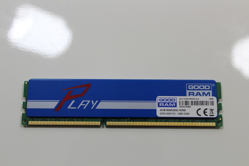 Pamięć GOODRAM PLAY DDR3 8GB PC3-12800 1600