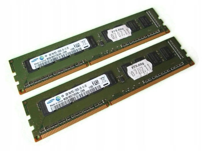 __SAMSUNG 4GB (2x2GB) DDR3 1333Mhz ECC CL9 F-Vat !