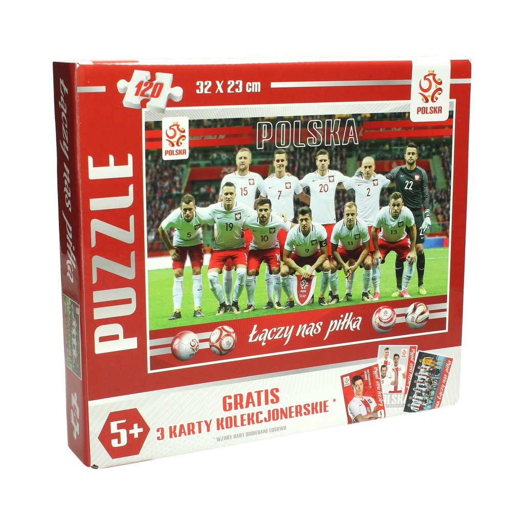 Puzzle piłka nożna PZPN reprezentacja Polski 120el
