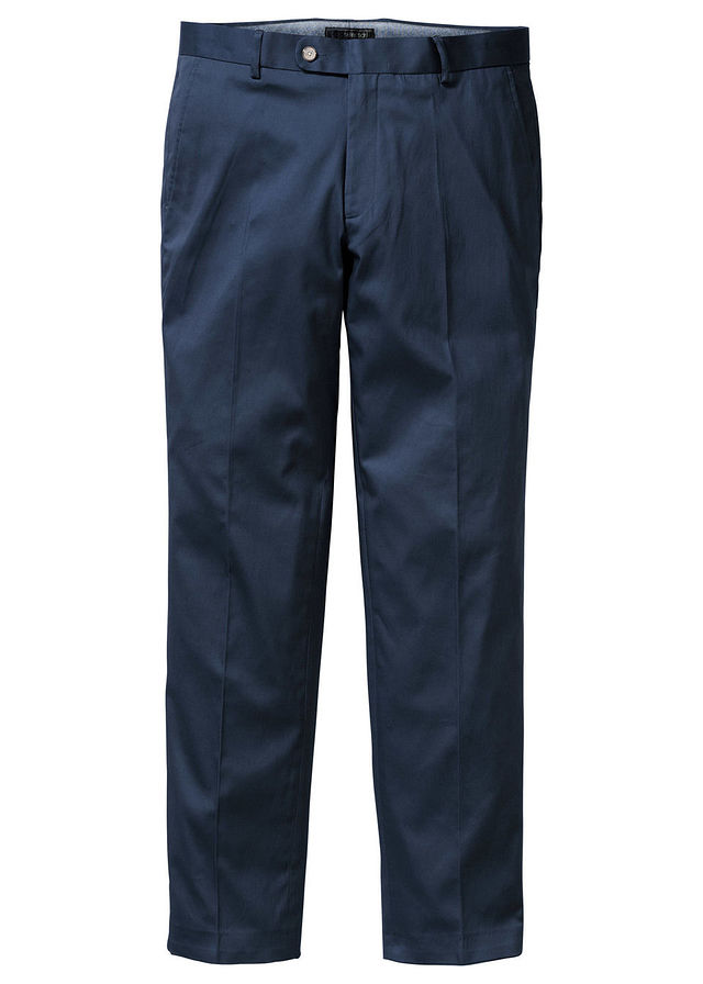 Spodnie bawełniane ze stretch niebieski 28 922534