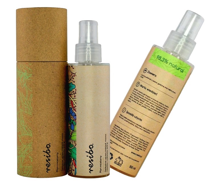 RESIBO Płyn micelarny SPRAY 150ml   98,3% NATURAL
