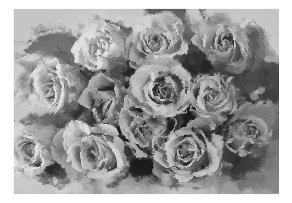 Fototapeta CzarnoBiałe róże (Rozmiar 250X193