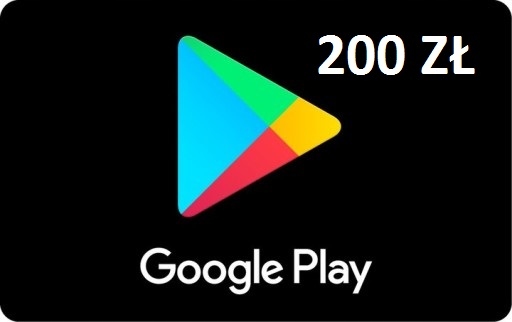 GOOGLE PLAY 200 ZŁ PREPAYD CARD KARTA UPOMINKOWA