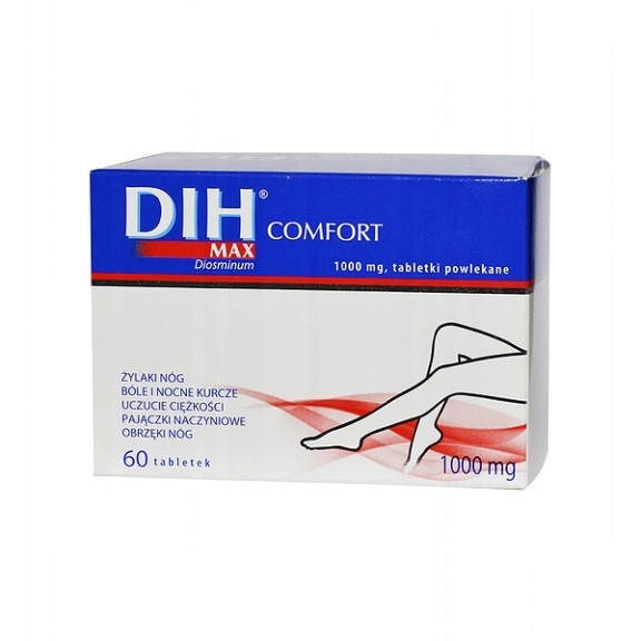 DIH MAX COMFORT 1000mg, 60 tabletki powlekane