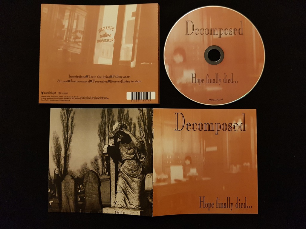 CD UK HOPE FINALLY DIED DECOMPOSED 5016685001329 CANDLE003CD 希少 - CD
