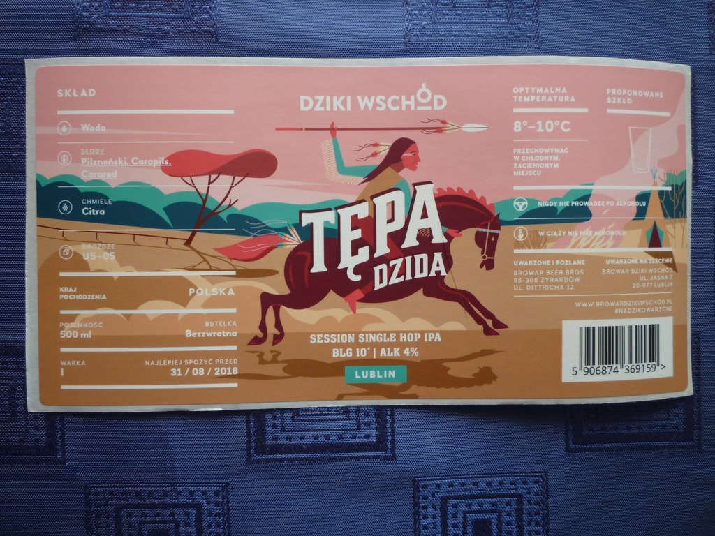 Dziki Wschód Lublin Tępa Dzida naklejka !!
