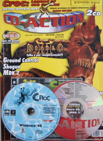 CD-ACTION NR 08/2000 (51) 2xCD CROC