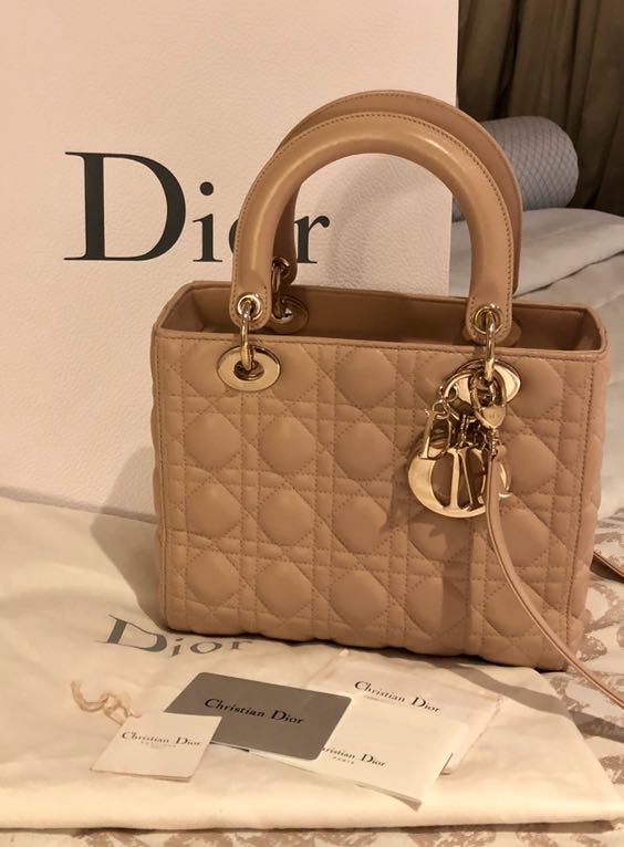 Jak nowa torebka Dior medium nude