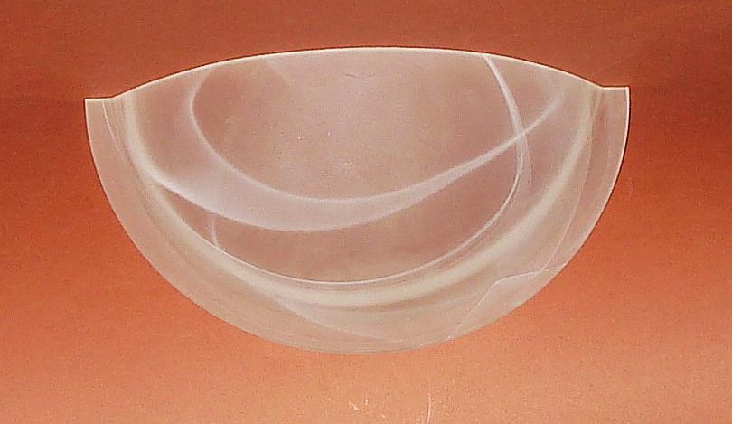 Klosz szklany kinkietu połówka 1/2 250mm DUNA 25cm
