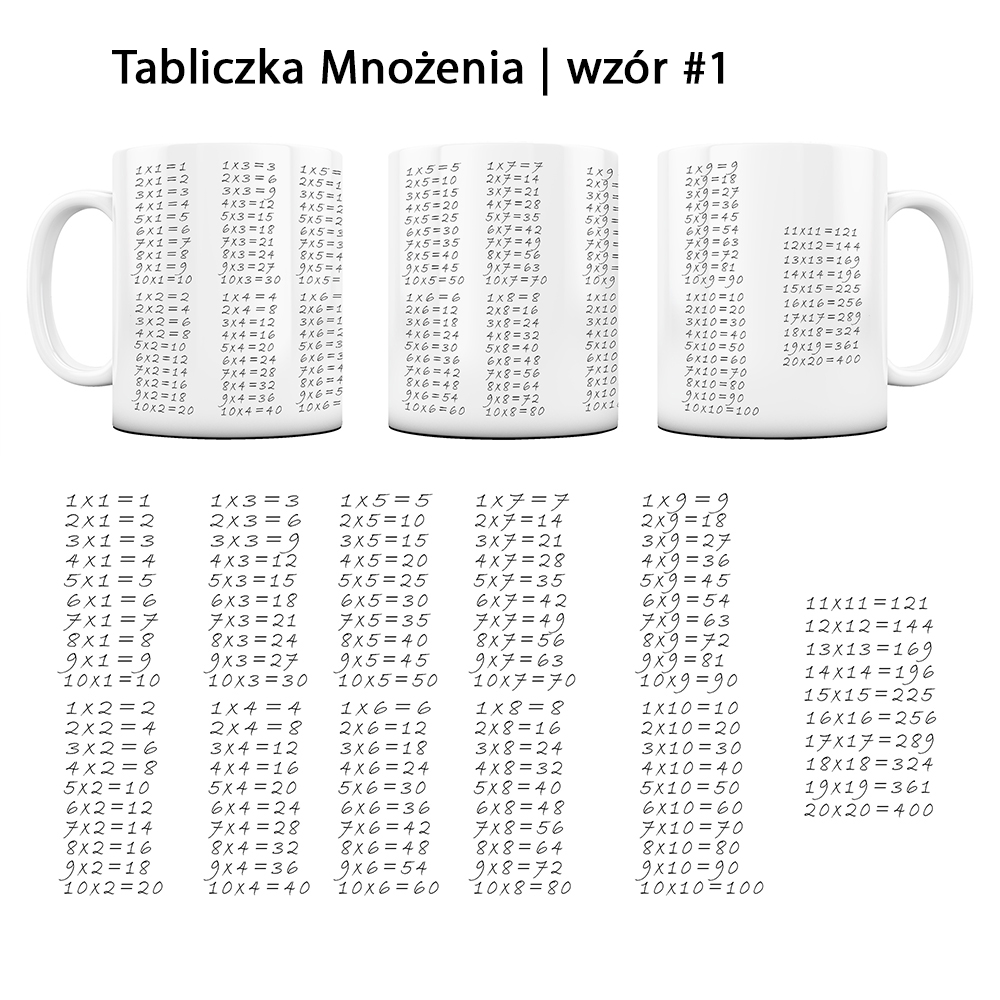 Kubek FOTO Wzory CAŁKI POCHODNE Matematyczny Nauka