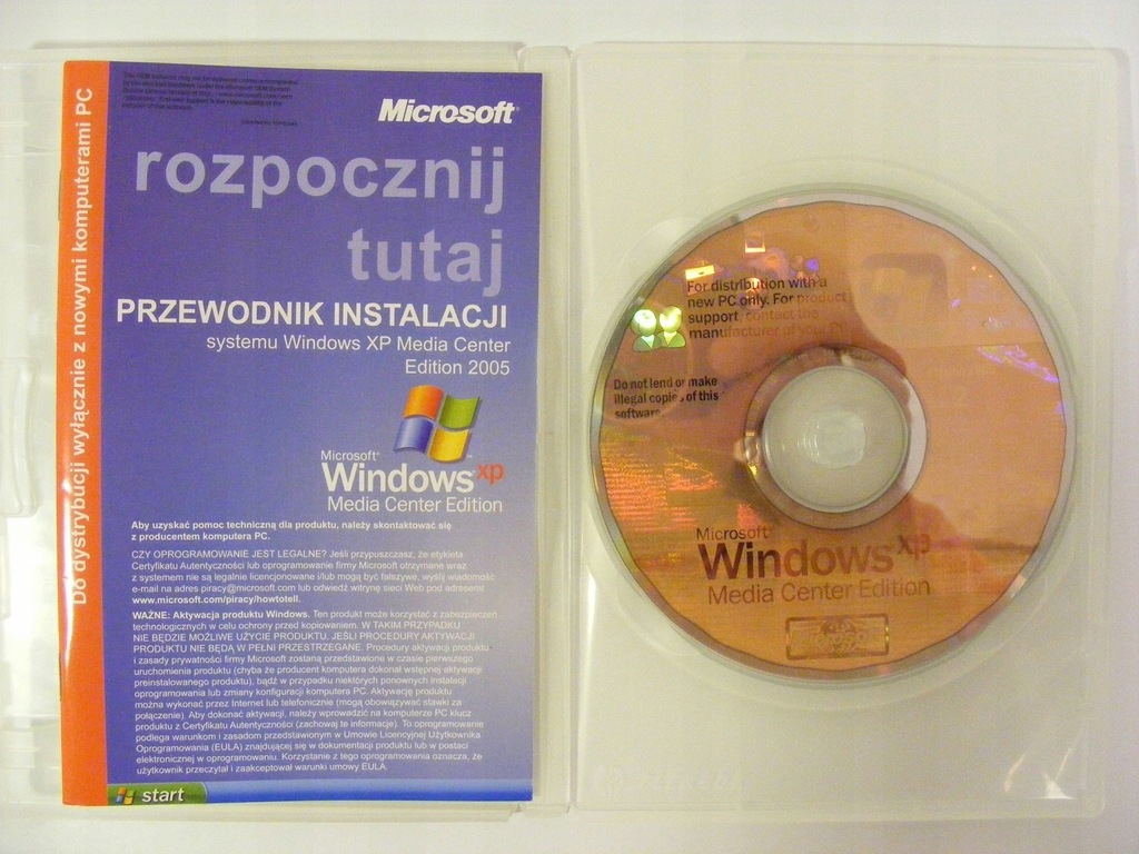 Windows XP Media Center Edition/Professional PL