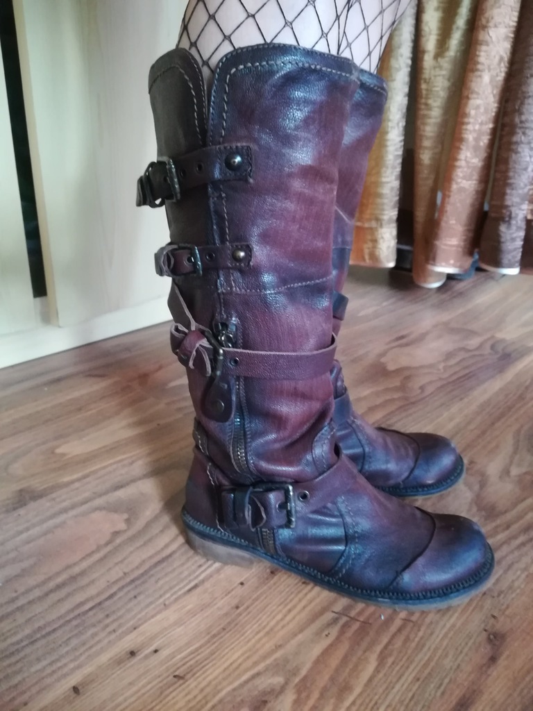 Steampunk kozaki workery wysokie Venezia Pakros