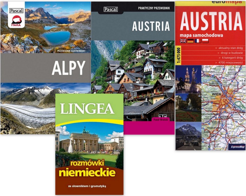 AUSTRIA ALPY NIEMIECKIE PRZEWODNIK ZABYTKI KULTURA