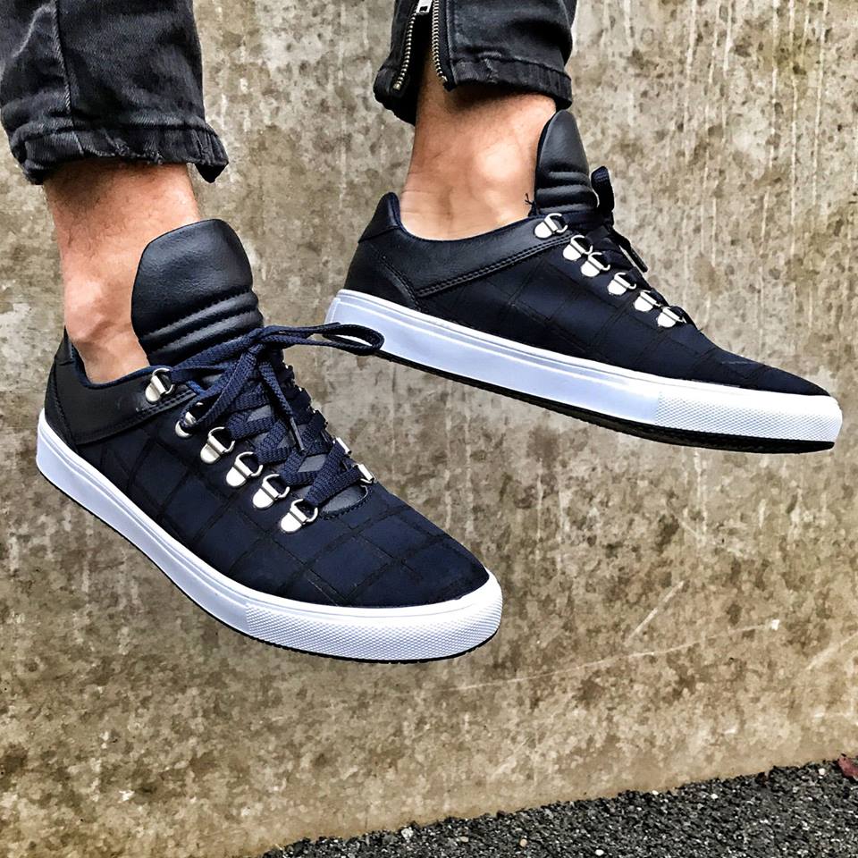 BARBOSSA BUTY BB TWO BLACK - DARK BLUE/ WHITE SOLE