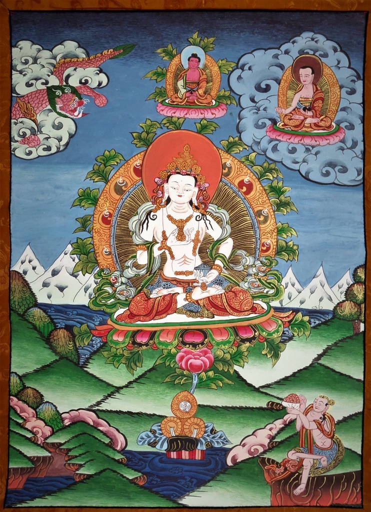 BUDDA - WADŻRASATTWA - VAJRASATTVA - THANKA