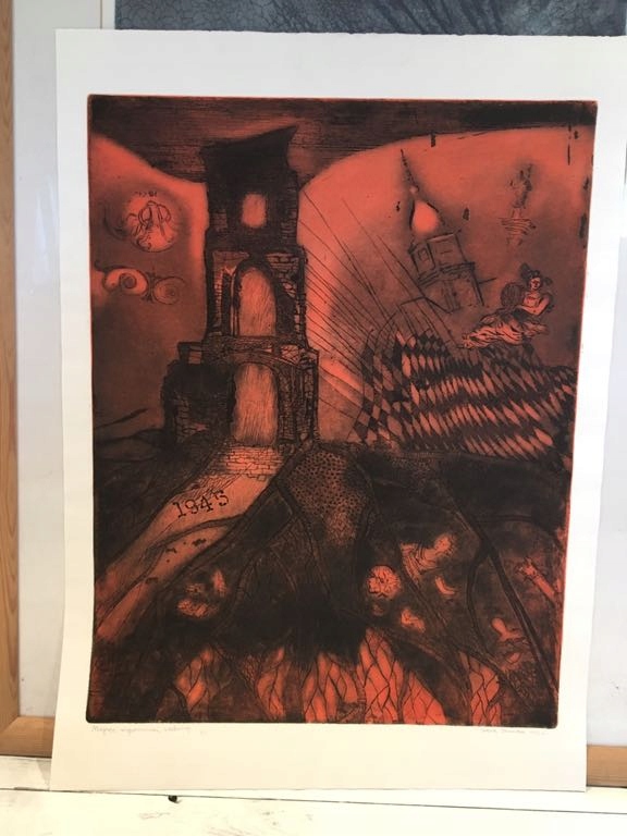 Irena Snarska grafika, aquaforte aquatinta