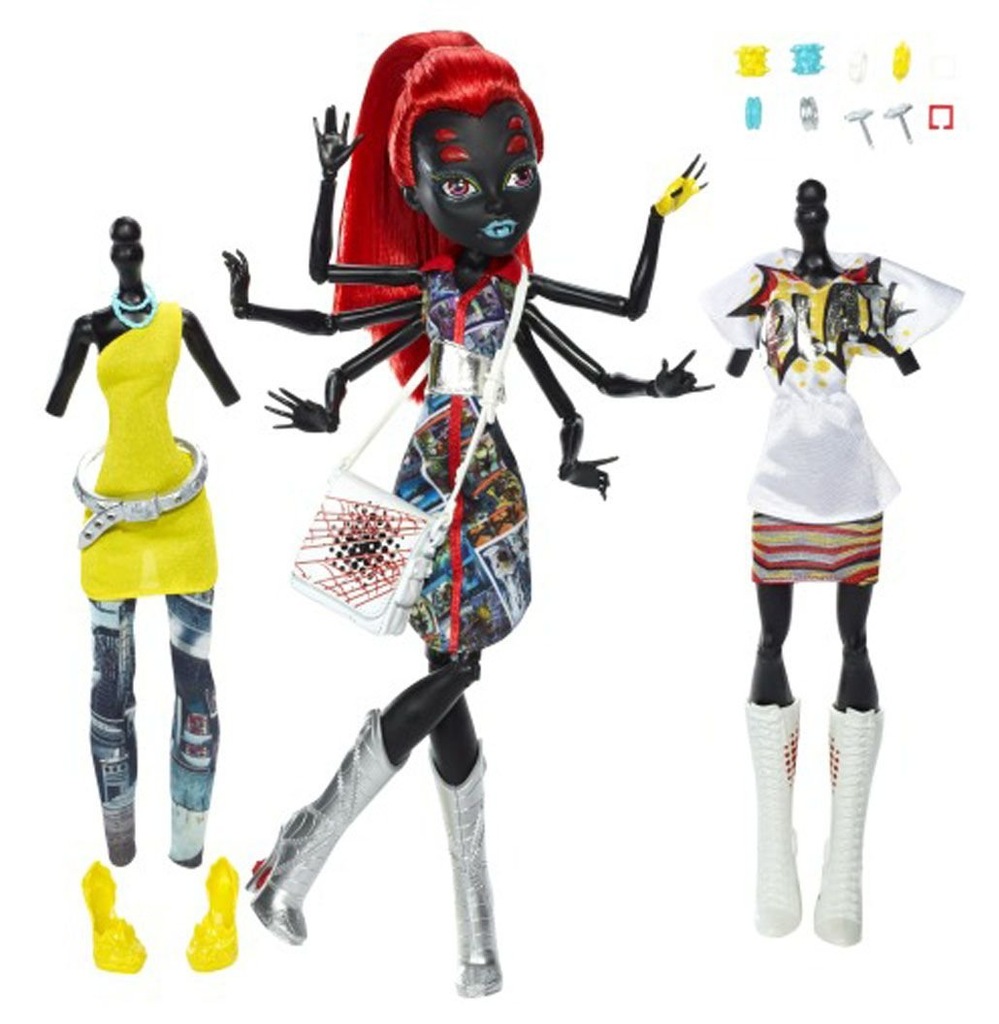 87. Monster High Moda Ubrania Pająk Wydowna lalka
