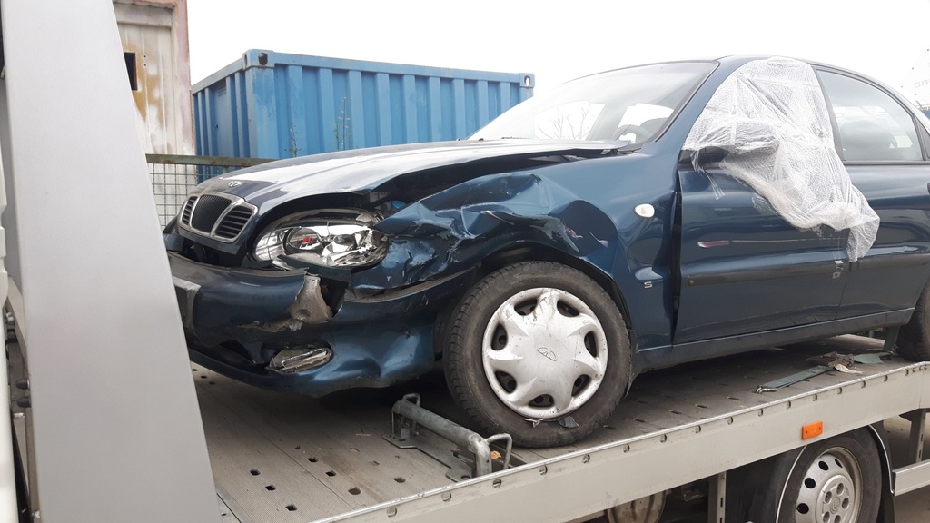 Daewoo Lanos Uszkodzony Palący. 