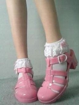Buty JuJu Babe Jelly Pink UNIKAT różowe r. 39 25cm