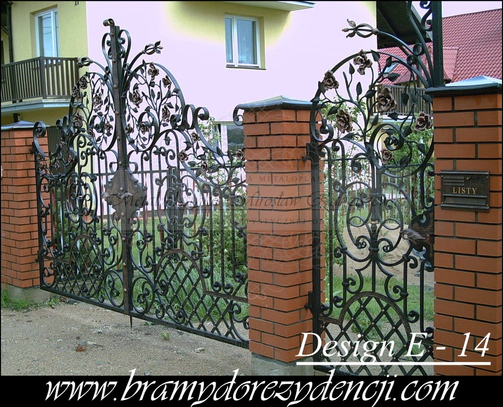 BRAMY DO REZYDENCJI, Brama kuta, Kute, Ogrodzenia