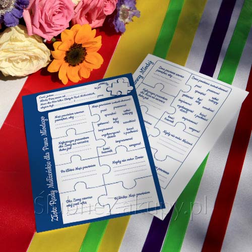 ZŁOTE RADY Małżeńskie Puzzle 20 szt.