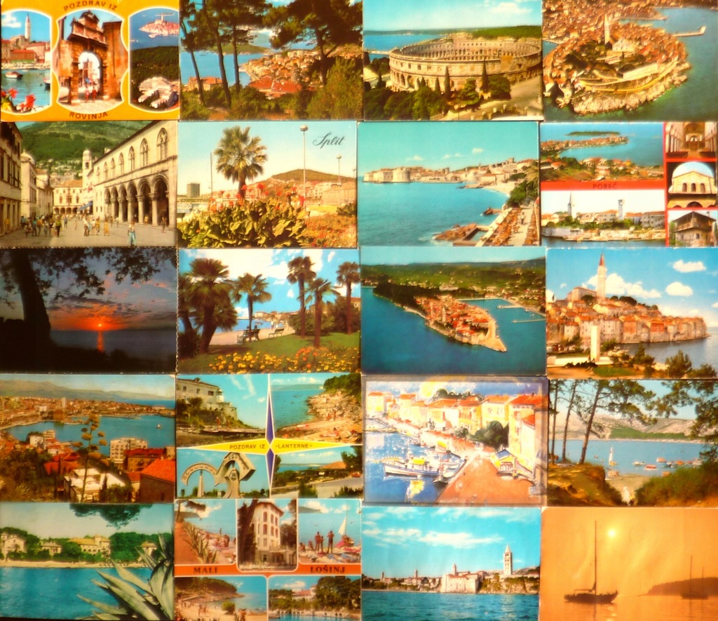 Chorwacja - 50 widokówek - pocztówki zestaw 4