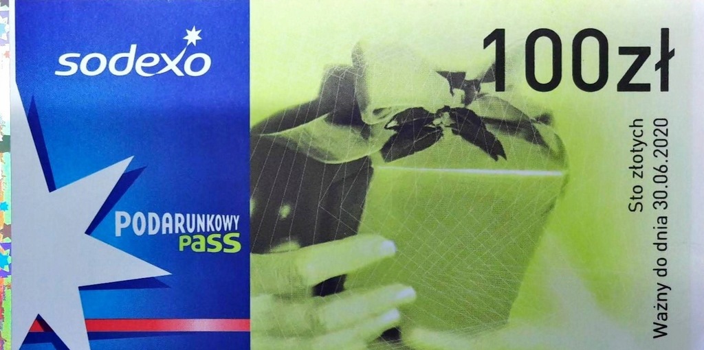 Bony Sodexo o wartości 100 zł