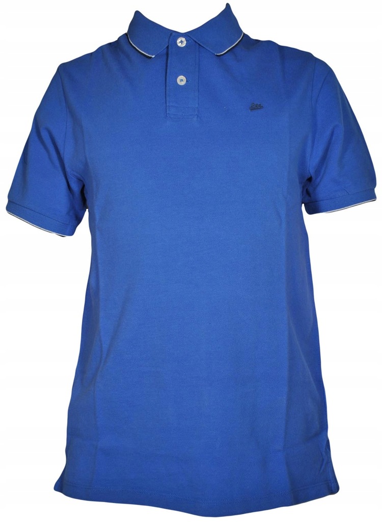 LEE koszulka męska BLUE regular PIQUE POLO S 36