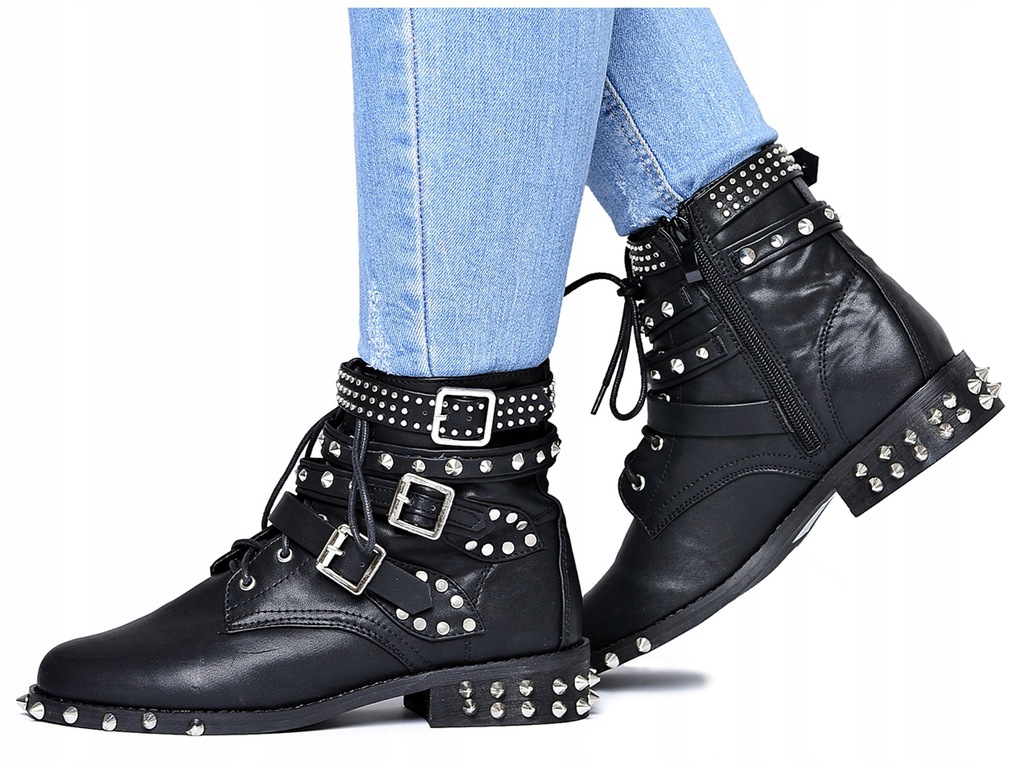LU BOO BOTKI WORKERY ĆWIEKI KOLCE ROCK 41