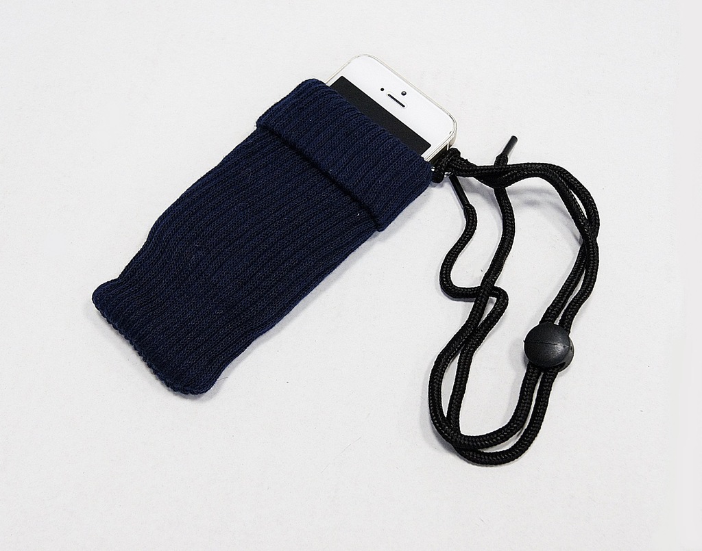 GRANATOWE ETUI / SKARPETA NA TELEFON