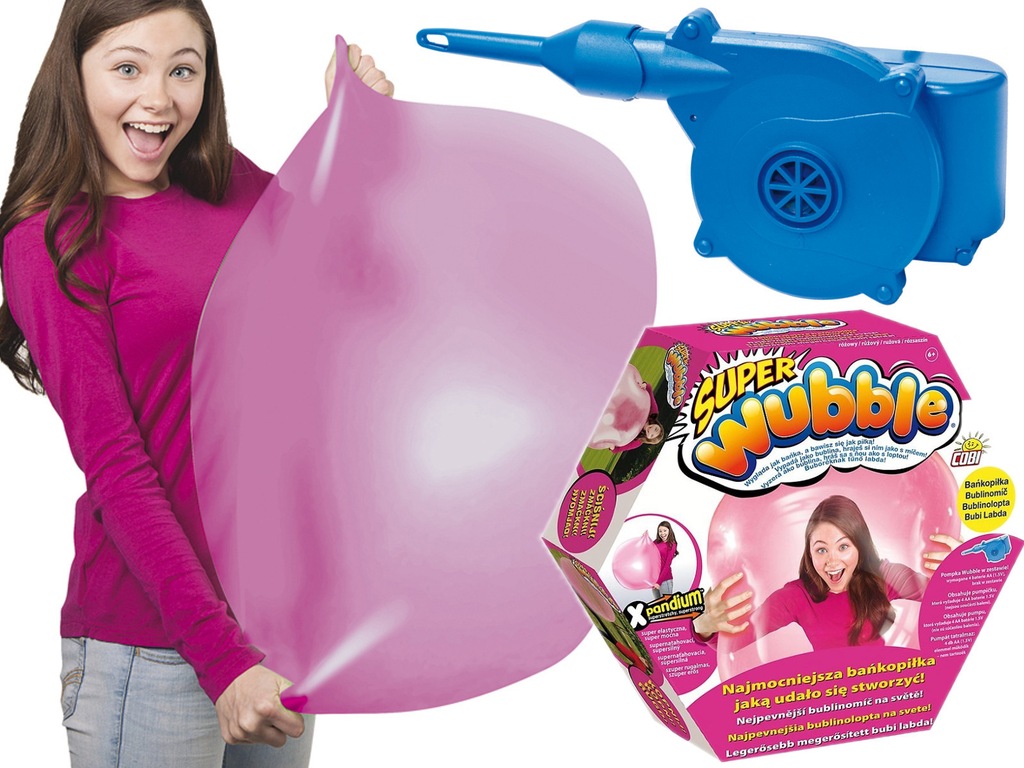 Cobi SUPER WUBBLE BAŃKO-PIŁKA RÓŻOWA + POMPKA