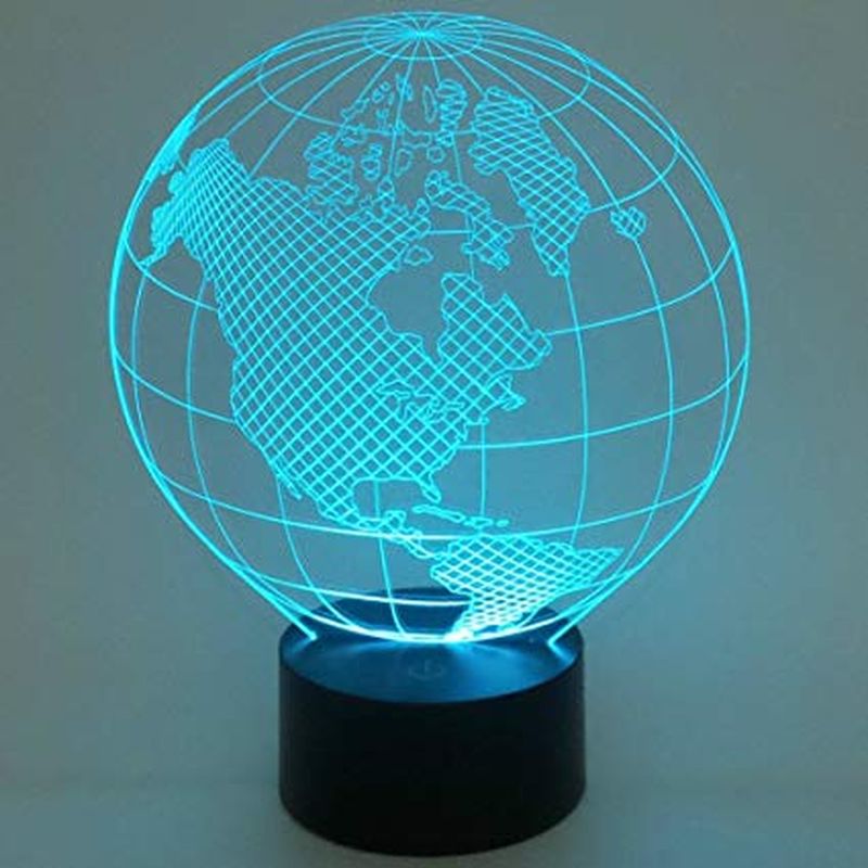 Lampka Nocna Globus 3D Hologram 20cm