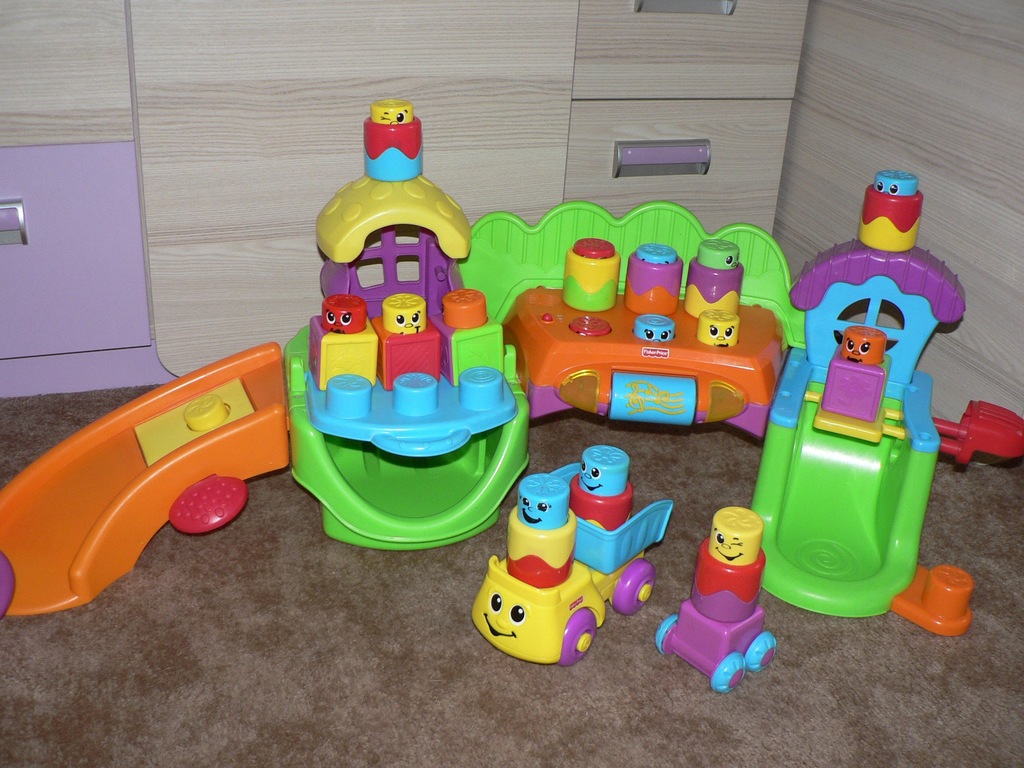 Wesołe klocki Fisher Price - Miasteczko, Krokodyl
