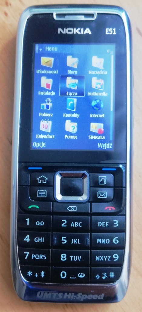 Klasyczna Nokia E51 -oryginalna, system Symbian