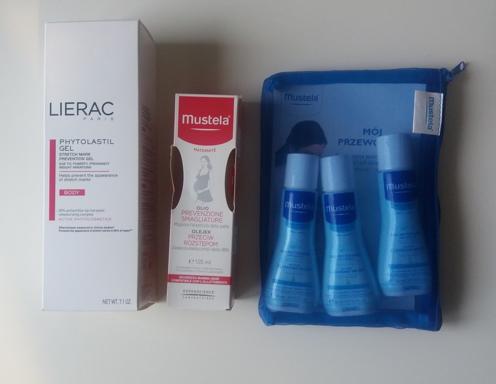 Zestaw Mustela + Lierac przeciw rozstępom nowy