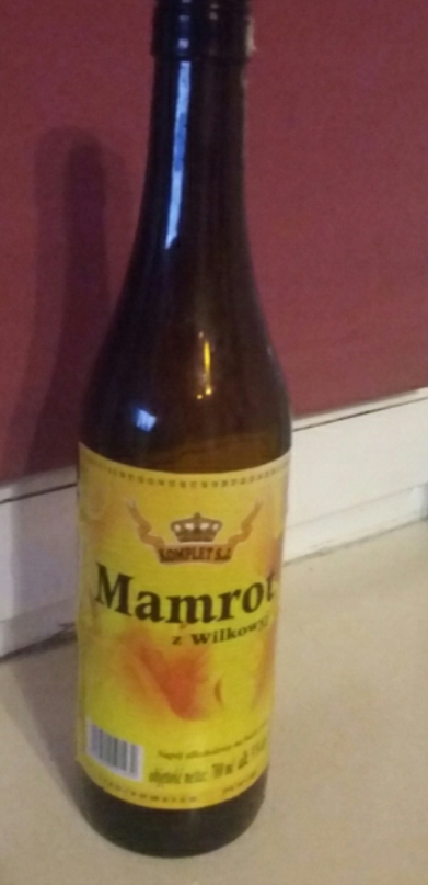 Mamrot Wilkowyje butelka po winie Mamrot wilkowyj
